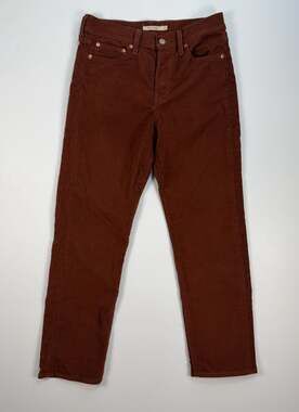 Levi's Premium Wedgie Straight Corduroy Pants Size 27